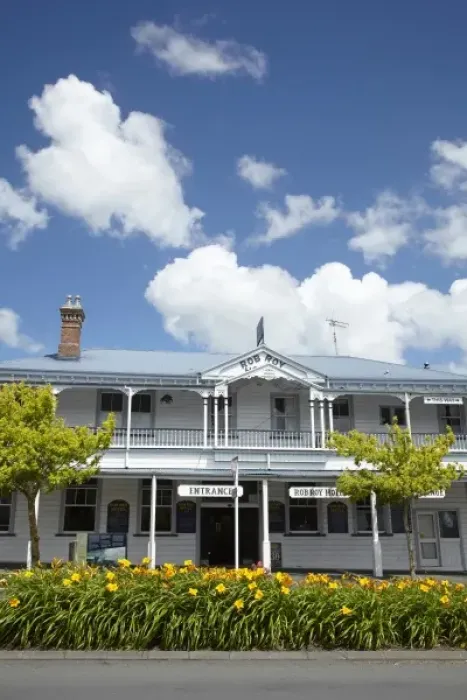 Framed Print : Historic Rob Roy Hotel, Waihi, Coromandel, North Island, New Zealand