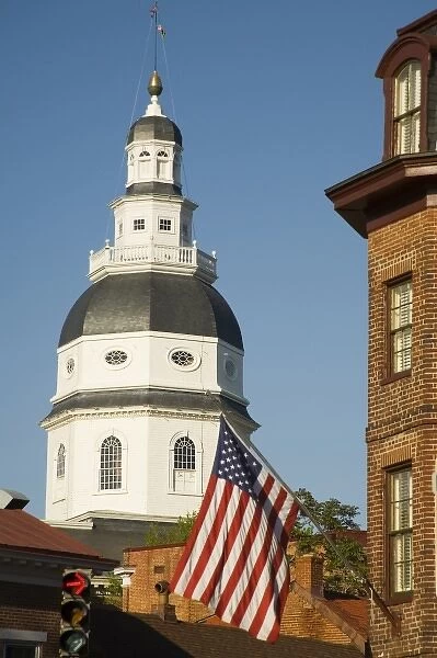 Historic State Capitol Building (also known as State House), Annapolis, Maryland