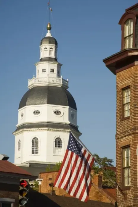 Framed Print : Historic State Capitol Building (also known as State House), Annapolis, Maryland Framed Print : Historic State Capitol Building (also known as State House), Annapolis, Maryland