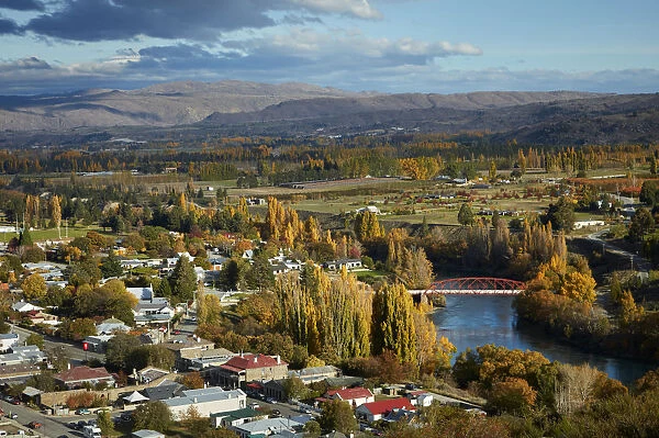 Historic township of Clyde in autumn, Central Otago, South Island, New Zealand
