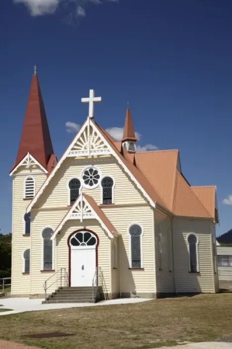 Framed Print : Historic Uniting Church (1903), Penguin, Northern Tasmania, Australia