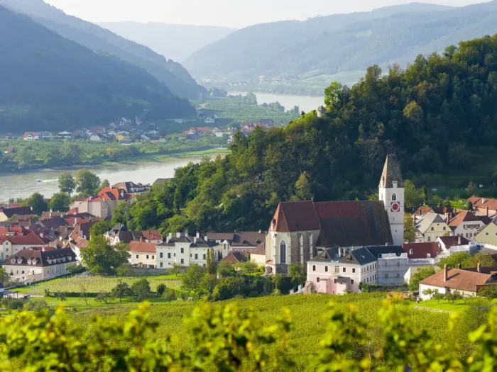 Framed Print : Historic village Spitz located in wine-growing area, UNESCO World Heritage Site Framed Print : Historic village Spitz located in wine-growing area, UNESCO World Heritage Site
