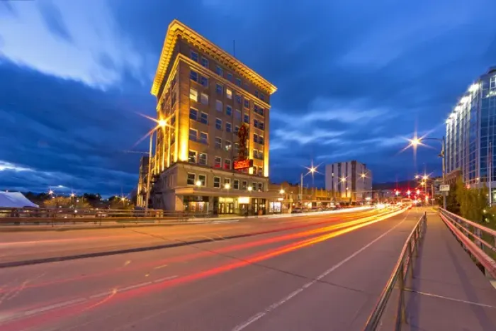 Framed Print : The historic Wilma Theatre building at dusk in downtown Missoula, Montana, USA Framed Print : The historic Wilma Theatre building at dusk in downtown Missoula, Montana, USA