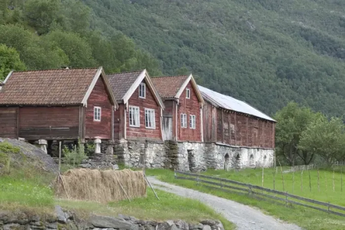 Framed Print : Historical building at Otterness Farm Over looking Flam, Flam norway is nestled in Framed Print : Historical building at Otterness Farm Over looking Flam, Flam norway is nestled in