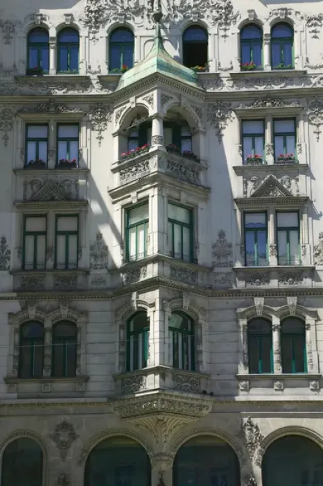 Framed Print : Historical building by the street, Vienna, Austria