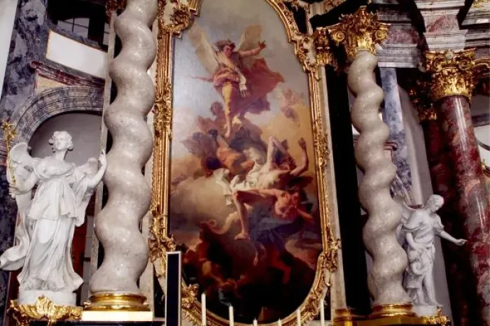 Framed Print : Hofkirche Chapel in the Residenz Palace, Baroque, Wurzburg Germany Framed Print : Hofkirche Chapel in the Residenz Palace, Baroque, Wurzburg Germany