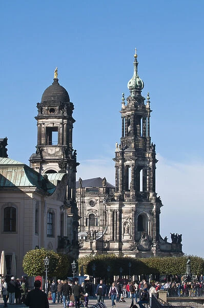 The hofkirche (Church of the Court) Dresden, Germany