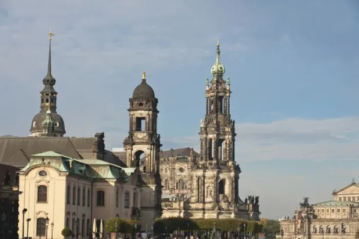 Framed Print : The hofkirche (Church of the Court) Dresden, Germany