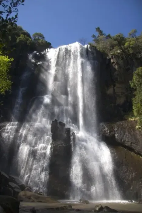 Framed Print : Hogsback, Eastern Cape, Amatole Mountains, South Africa. The Madonna and Child waterfall