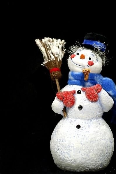Holiday Still Life, Simpich Caracter Doll Burr Tholomew the Snowman. Property Released
