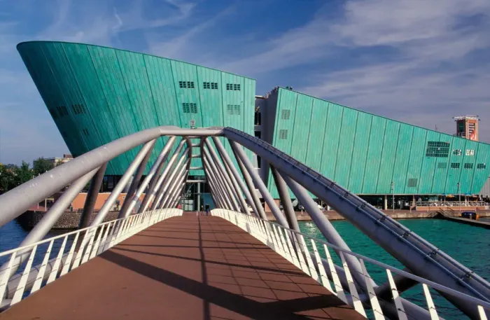 Framed Print : Holland, Amsterdam, New Metropolis Science and Technology Centre, designed by Renzo Piano Framed Print : Holland, Amsterdam, New Metropolis Science and Technology Centre, designed by Renzo Piano