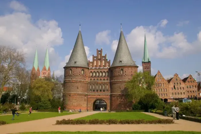 Framed Print : Holsten Gate, Lubeck_germany Framed Print : Holsten Gate, Lubeck_germany