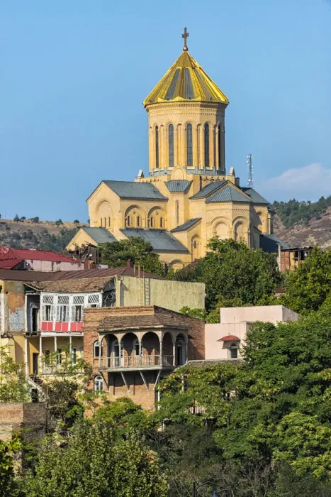 Framed Print : Holy Trinity Cathedral of Tbilisi, Georgia