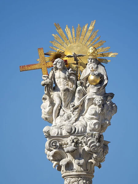 Holy Trinity Column (Szentharomsag-szobor) at the main square