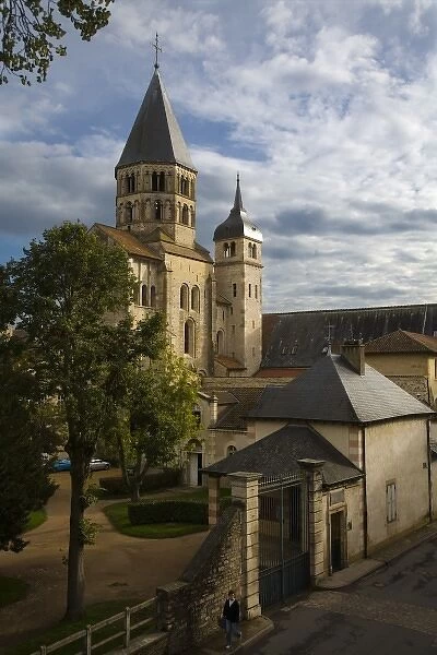 Holy Water Belfry and Clock Tower, Cluny Abbey, Saone et Loire, Burgundy, France