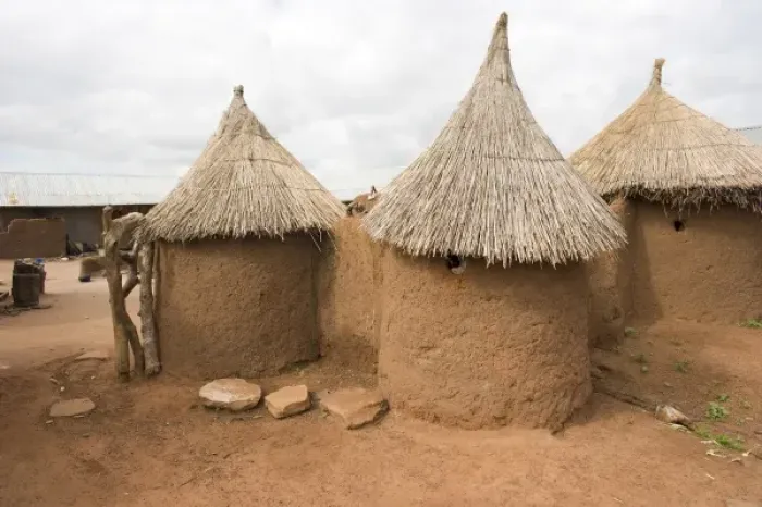 Framed Print : Homes, Bowku Village, Ghana, Africa. (NGO Restrictions May Apply) Framed Print : Homes, Bowku Village, Ghana, Africa. (NGO Restrictions May Apply)