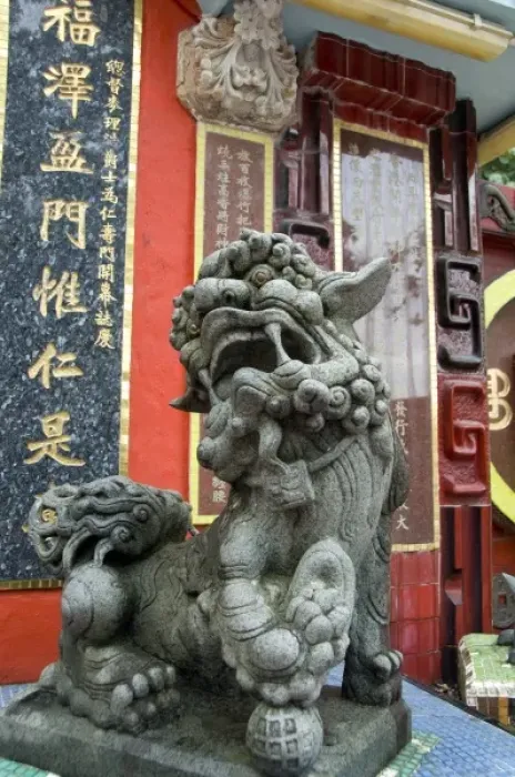 Framed Print : Hong Kong, Hong Kong Island. Goddess of Mercy temple at Repulse Bay. Dragon statue Framed Print : Hong Kong, Hong Kong Island. Goddess of Mercy temple at Repulse Bay. Dragon statue