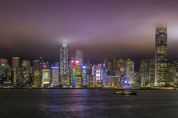 Hong Kong Island skyline and Victoria Harbour, Hong Kong, China