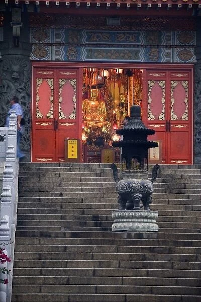 Hong Kong. The monastary at the base of the Tian Tan Buddha