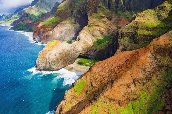 Framed Print : Honopu Arch and Honopu Beach on the Na Pali Coast, Coast Wilderness State Park, Kauai, Hawaii, USA Framed Print : Honopu Arch and Honopu Beach on the Na Pali Coast, Coast Wilderness State Park, Kauai, Hawaii, USA