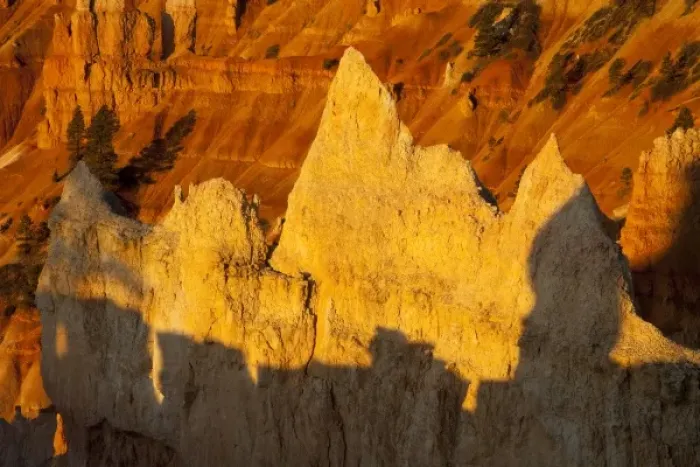 Framed Print : Hoodoos at Sunrise Point in Bryce Canyon National Park in Utah