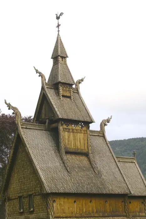 Framed Print : Hopperstad Stave Church, Sogne Fjord VIC norway