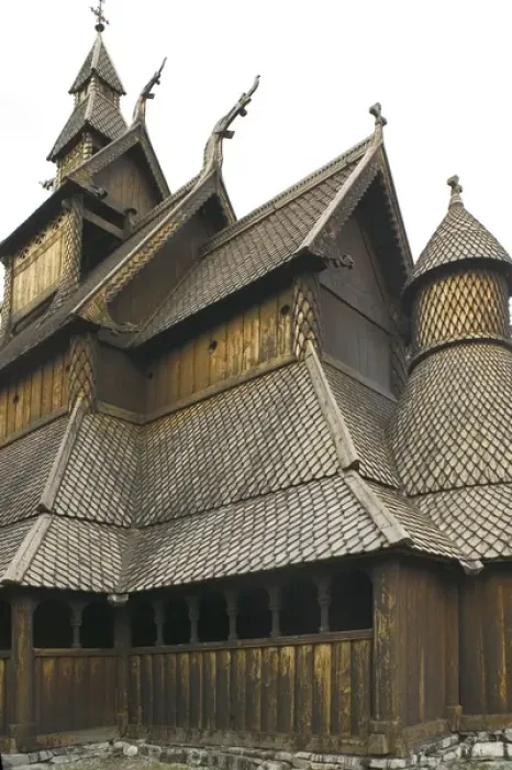 Framed Print : Hopperstad Stave Church, Sogne Fjord VIC norway
