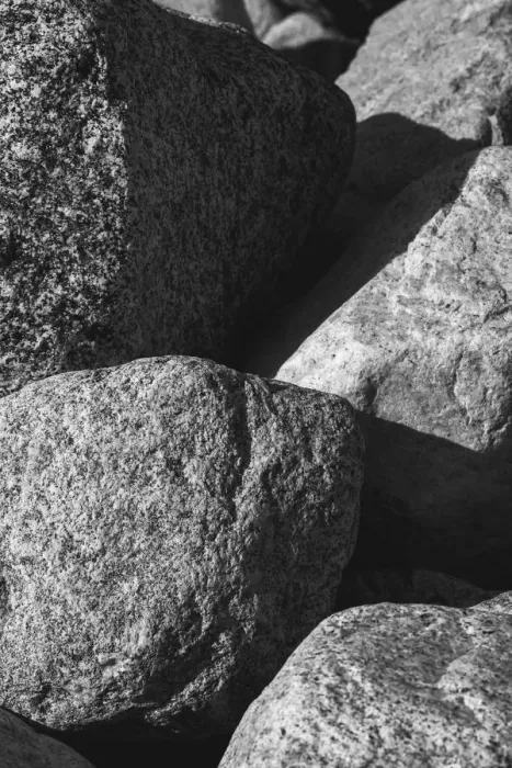 Framed Print : Hornblende granite rocks, California
