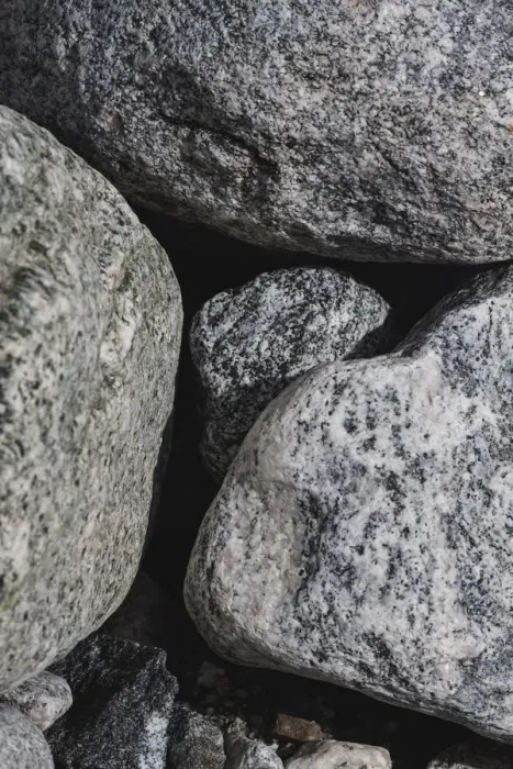 Framed Print : Hornblende granite rocks, California