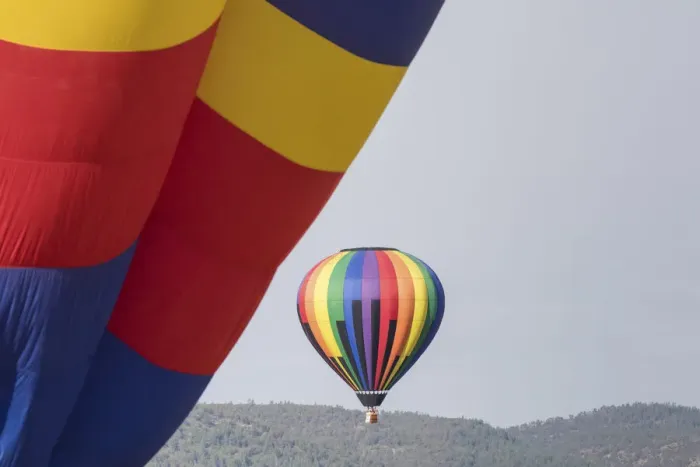 Framed Print : Hot air balloon bringing color to the sky Framed Print : Hot air balloon bringing color to the sky