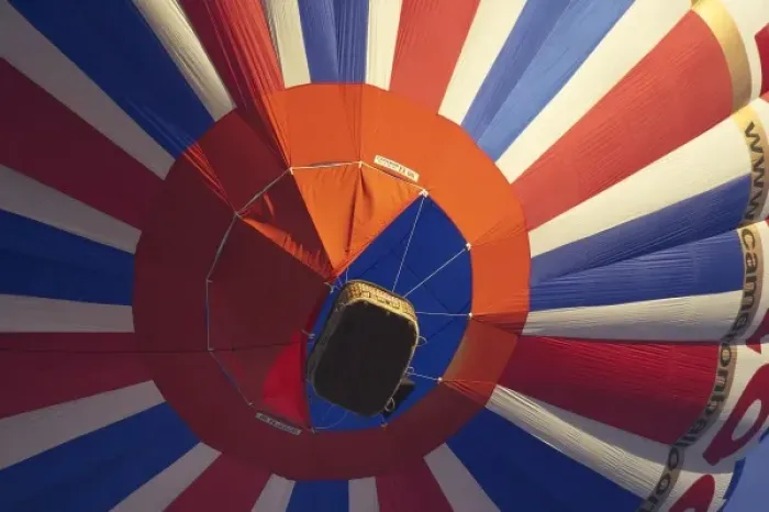 Framed Print : Hot Air Balloon near Wanaka, South Island, New Zealand