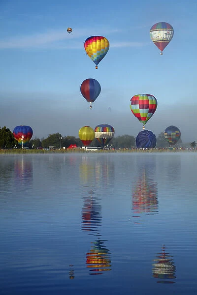 Hot air balloons, Balloons over Waikato Festival, Lake Rotoroa, Hamilton, Waikato