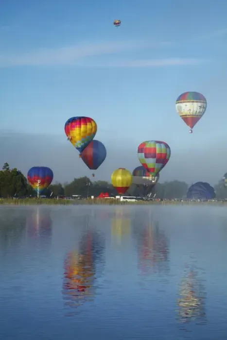 Framed Print : Hot air balloons, Balloons over Waikato Festival, Lake Rotoroa, Hamilton, Waikato Framed Print : Hot air balloons, Balloons over Waikato Festival, Lake Rotoroa, Hamilton, Waikato