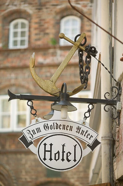 Hotel sign, Lubeck_germany