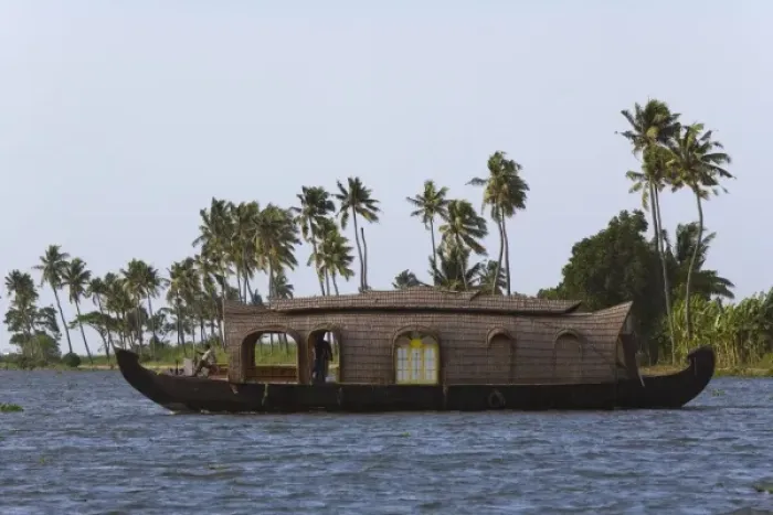 Framed Print : House boat on the backwaters of Kerala, India Framed Print : House boat on the backwaters of Kerala, India
