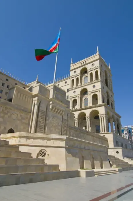 Framed Print : The house of government, Baku, Azerbaijan Framed Print : The house of government, Baku, Azerbaijan