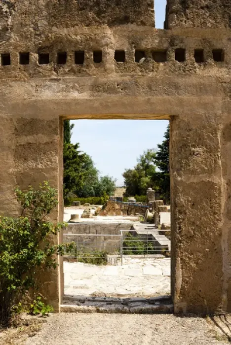 Framed Print : House Insula 2, Utica Punic and Roman archaeological site, Tunisia, North Africa, Africa