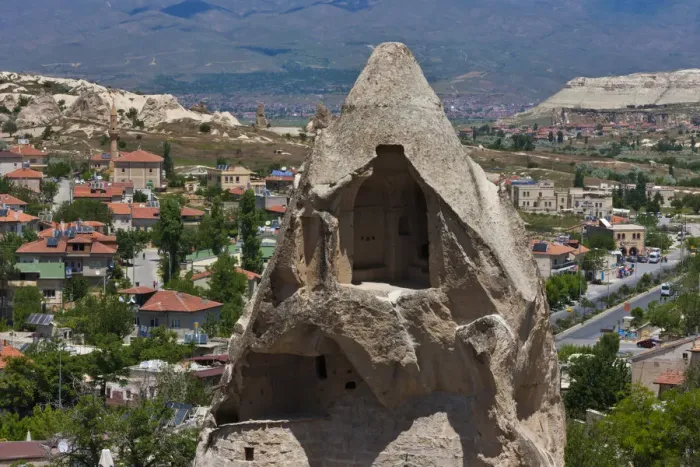 Framed Print : Houses carved into rock formation, Goreme, Cappadocia, Turkey Framed Print : Houses carved into rock formation, Goreme, Cappadocia, Turkey