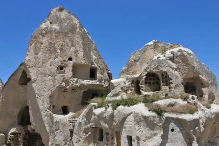 Framed Print : Houses carved into rock formation, Goreme, Cappadocia, Turkey Framed Print : Houses carved into rock formation, Goreme, Cappadocia, Turkey
