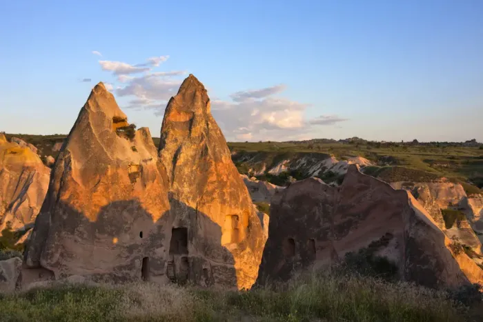 Framed Print : Houses carved into the rock formations in the valley, Goreme, Cappadocia, Turkey Framed Print : Houses carved into the rock formations in the valley, Goreme, Cappadocia, Turkey