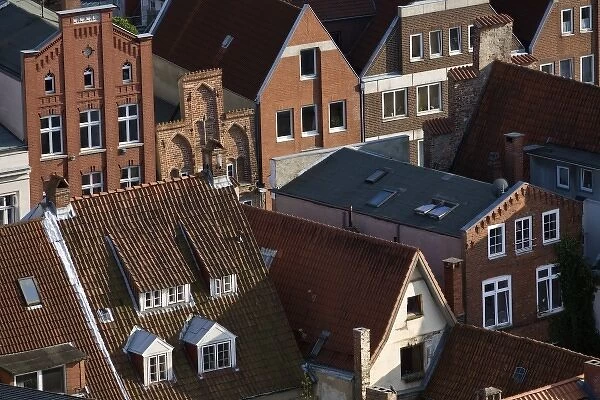 Houses in old neighborhood of Lubeck, Schleswig-Holstein, Germany
