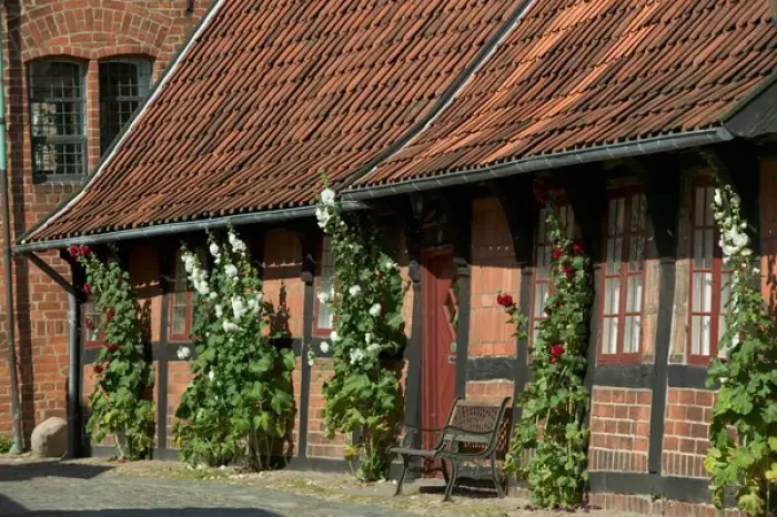 Framed Print : Houses, Ribe, Jutland, Denmark Framed Print : Houses, Ribe, Jutland, Denmark