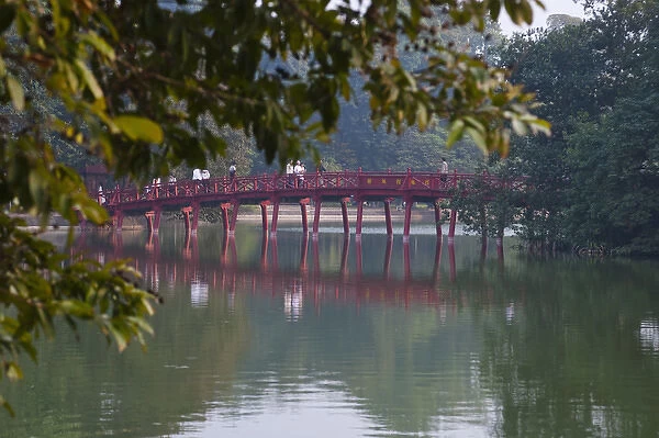 Huc Bridge over Haan Kiem Lake