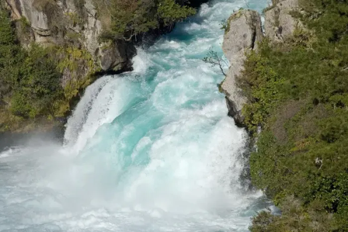 Framed Print : Huka Falls and Waikato River, near Taupo, North Island, New Zealand
