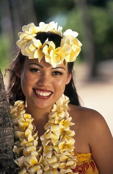 Hula girl Oahu, Hawaii, USA (MR)