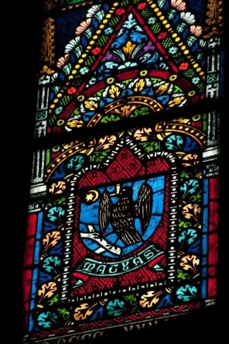 Framed Print : Hungary, Budapest, Buda. Castle Hill, Roman Catholic St. Matthias church, stained Framed Print : Hungary, Budapest, Buda. Castle Hill, Roman Catholic St. Matthias church, stained