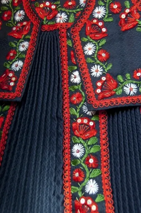 Framed Print : Hungary, Budapest. Buda, Castle Hill, traditional authentic Hungarian embroidered costume Framed Print : Hungary, Budapest. Buda, Castle Hill, traditional authentic Hungarian embroidered costume