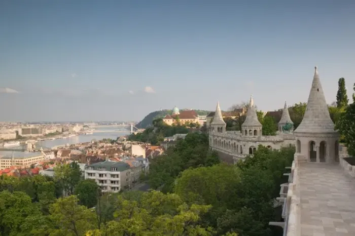 Framed Print : HUNGARY-Budapest: Buda  /  Castle Hill - Fishermans Bastion & Danube River