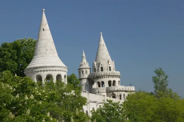Framed Print : HUNGARY-Budapest: Castle Hill (Buda)- Fishermens Bastion Framed Print : HUNGARY-Budapest: Castle Hill (Buda)- Fishermens Bastion