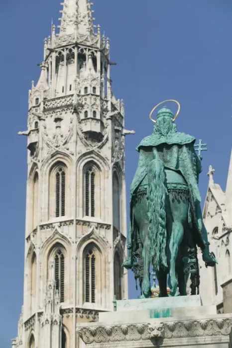 Framed Print : HUNGARY-Budapest: Castle Hill (Buda)- Detail of Matthias Church Framed Print : HUNGARY-Budapest: Castle Hill (Buda)- Detail of Matthias Church